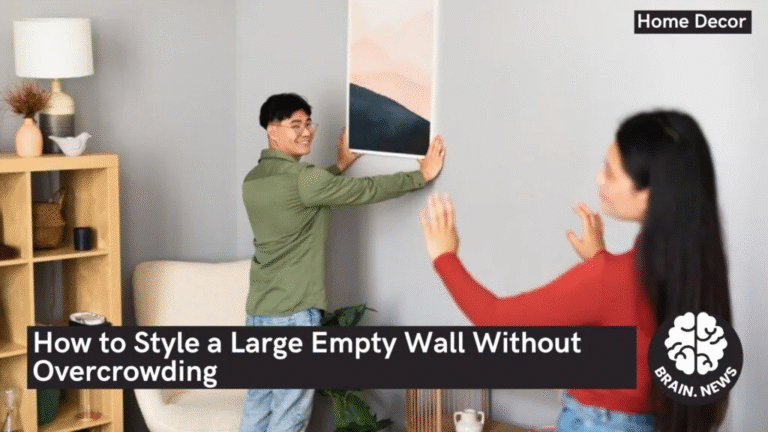 How to Style a Large Empty Wall Without Overcrowding