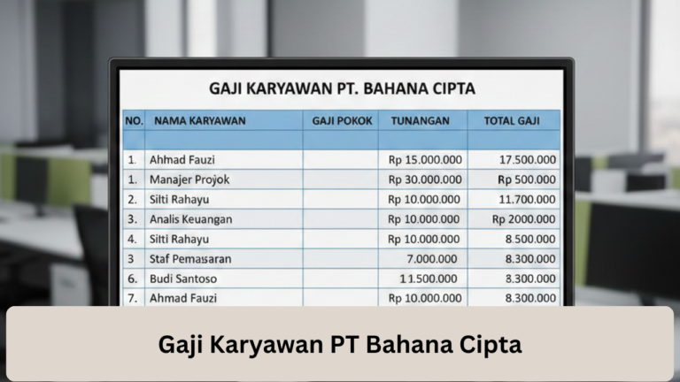 Gaji Karyawan PT Bahana Cipta