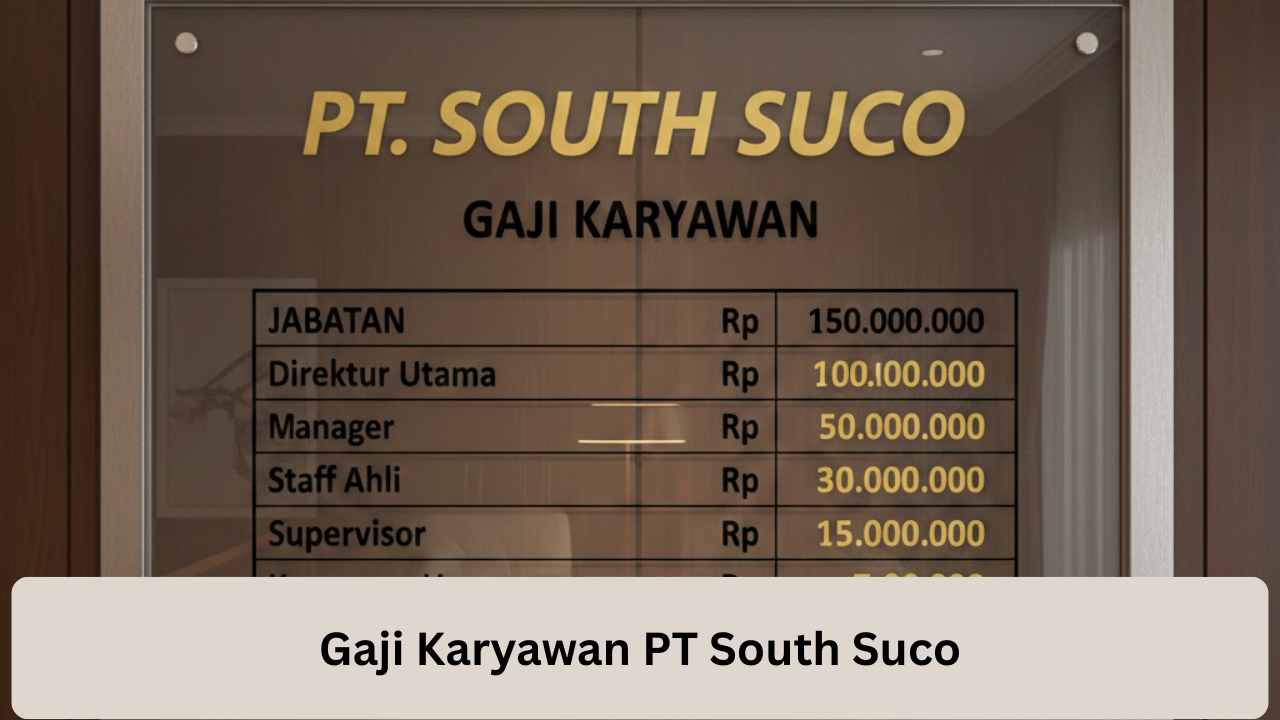 Gaji Karyawan PT South Suco
