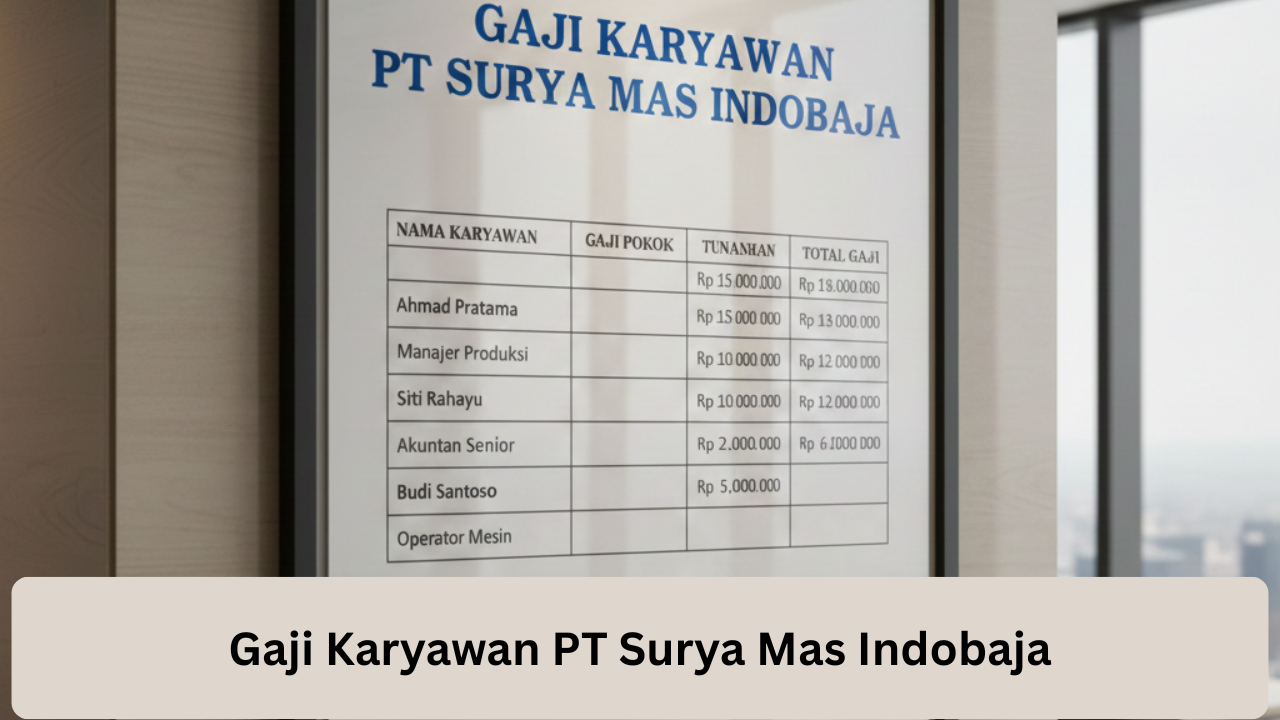 Gaji Karyawan PT Surya Mas Indobaja